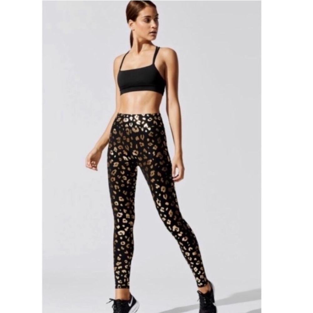 Terez Cheetah Foil Tall Band Leggings- XS.